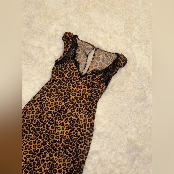 NWOT FREE PEOPLE Foolish Heart Printed Midi Dress Natural Combo Sz S - Picture 8 of 9